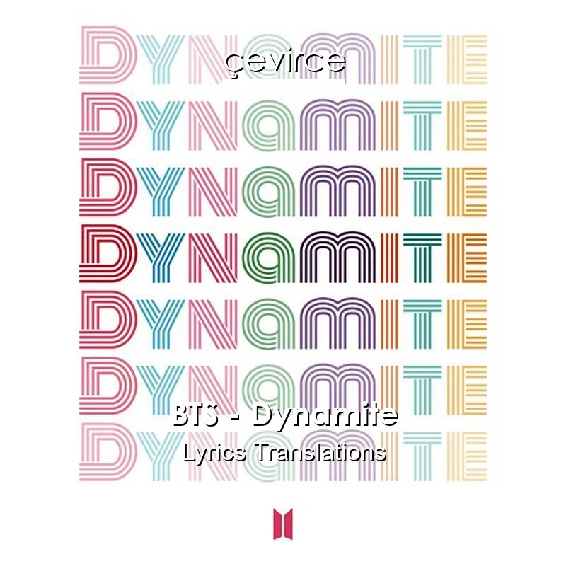 BTS Dynamite lyrics poster