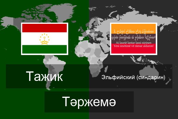  Эльфийский (синдарин) Тәржемә
