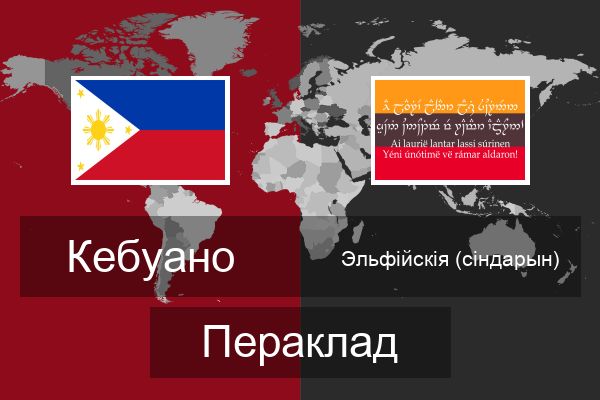  Эльфійскія (сіндарын) Пераклад