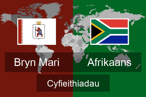  Afrikaans Cyfieithiadau