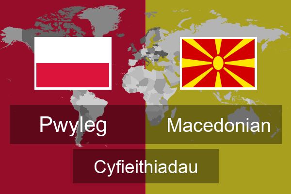  Macedonian Cyfieithiadau