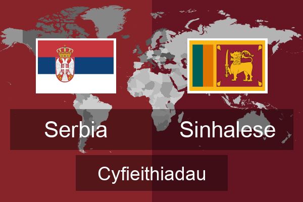  Sinhalese Cyfieithiadau