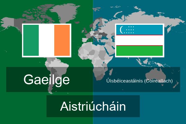  Úisbéiceastáinis (Coireallach) Aistriúcháin