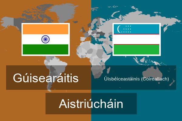  Úisbéiceastáinis (Coireallach) Aistriúcháin