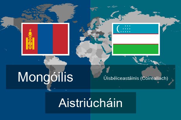 Úisbéiceastáinis (Coireallach) Aistriúcháin