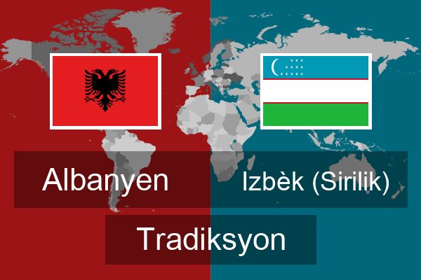  Izbèk (Sirilik) Tradiksyon