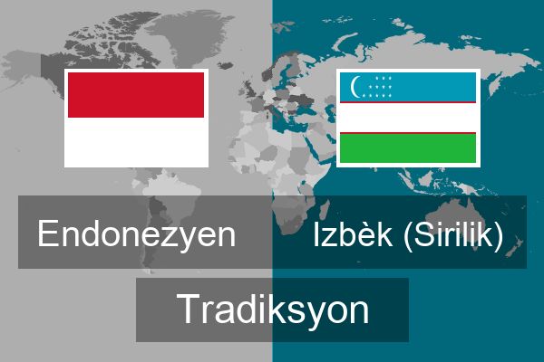  Izbèk (Sirilik) Tradiksyon