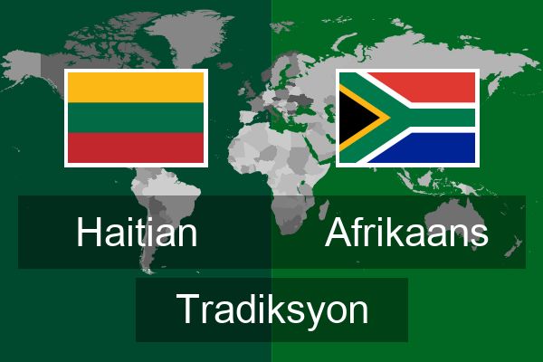 Afrikaans Tradiksyon
