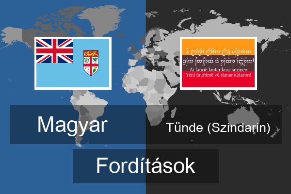  Tünde (Szindarin) Fordítások