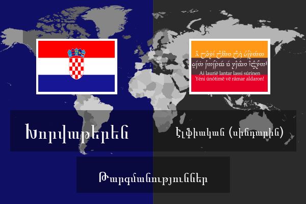  Էլֆիական (սինդարին) Թարգմանություններ