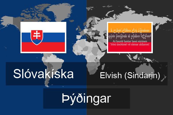  Elvish (Sindarin) Þýðingar