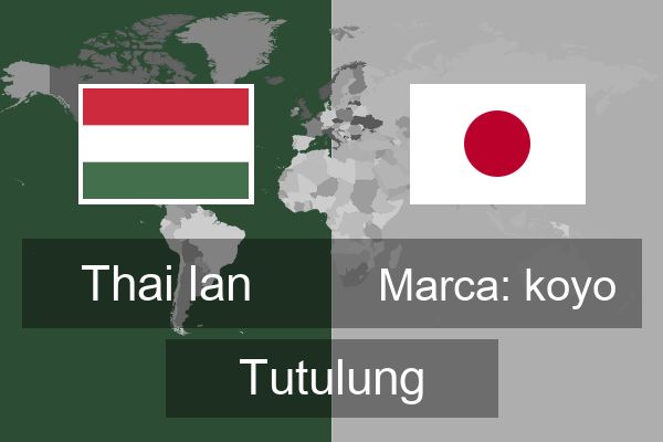  Marca: koyo Tutulung