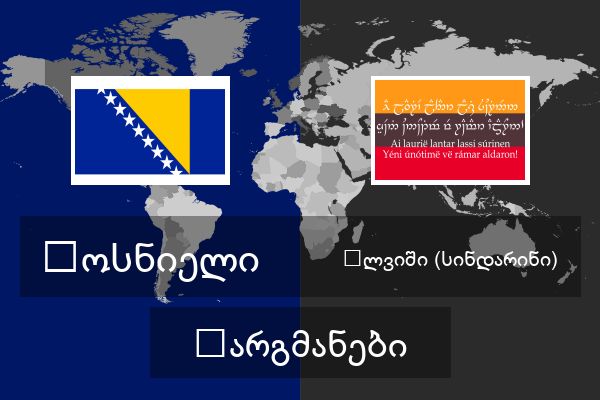  ელვიში (სინდარინი) თარგმანები