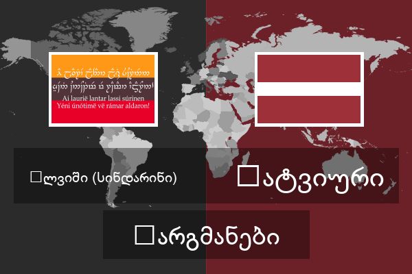  ლატვიური თარგმანები