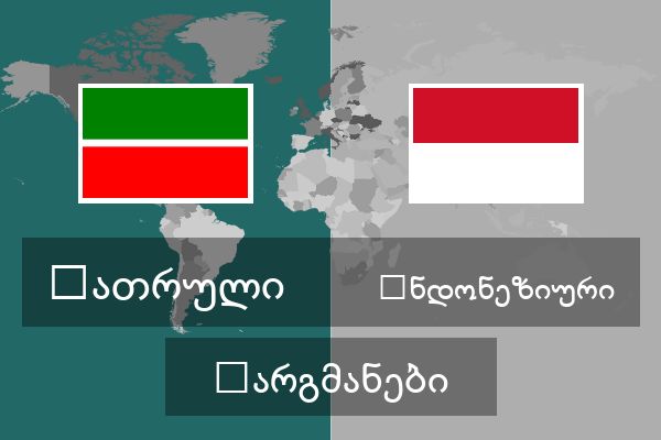  ინდონეზიური თარგმანები