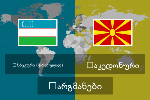  მაკედონური თარგმანები