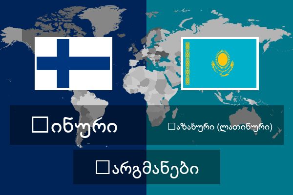  ყაზახური (ლათინური) თარგმანები