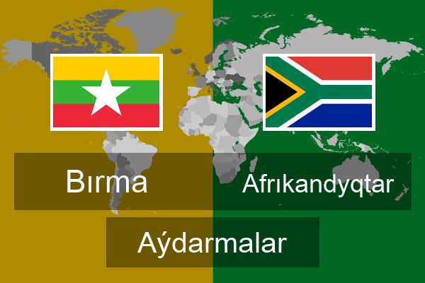  Afrıkandyqtar Aýdarmalar