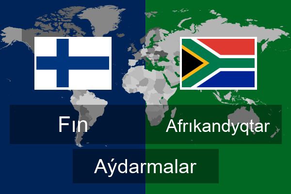  Afrıkandyqtar Aýdarmalar