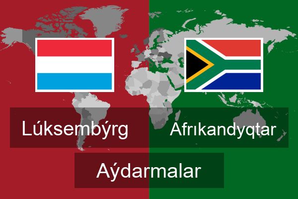  Afrıkandyqtar Aýdarmalar
