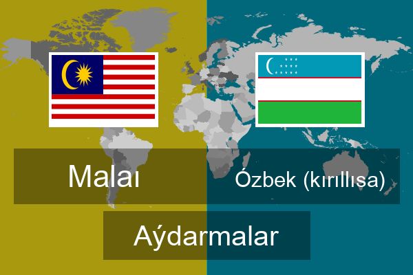  Ózbek (kırıllısa) Aýdarmalar
