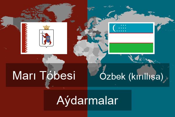  Ózbek (kırıllısa) Aýdarmalar