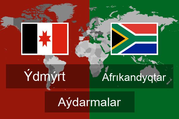  Afrıkandyqtar Aýdarmalar