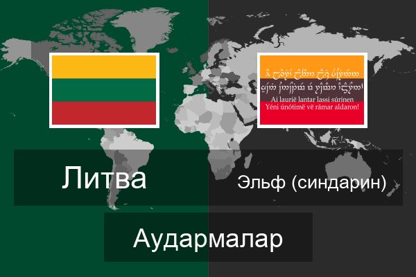  Эльф (синдарин) Аудармалар