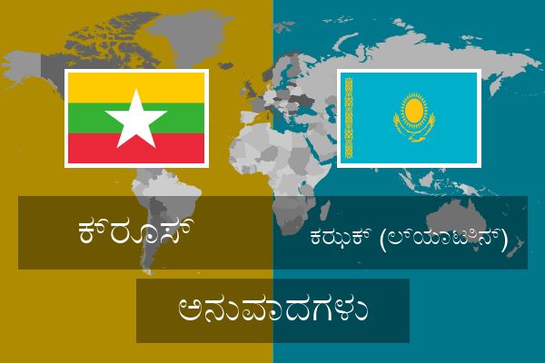  ಕಝಕ್ (ಲ್ಯಾಟಿನ್) ಅನುವಾದಗಳು