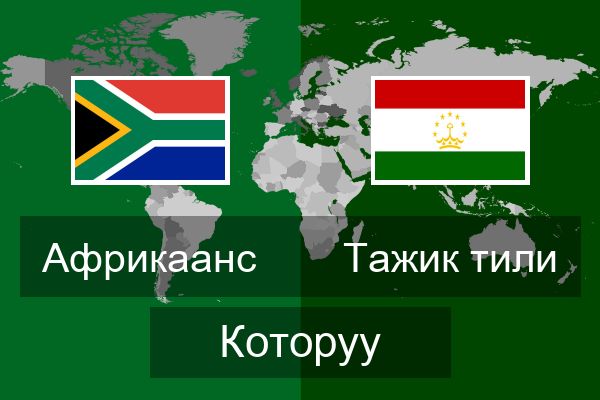  Тажик тили Которуу