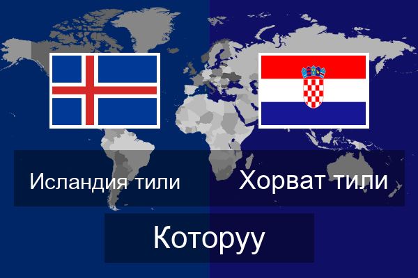  Хорват тили Которуу