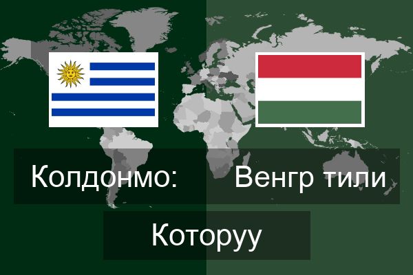  Венгр тили Которуу