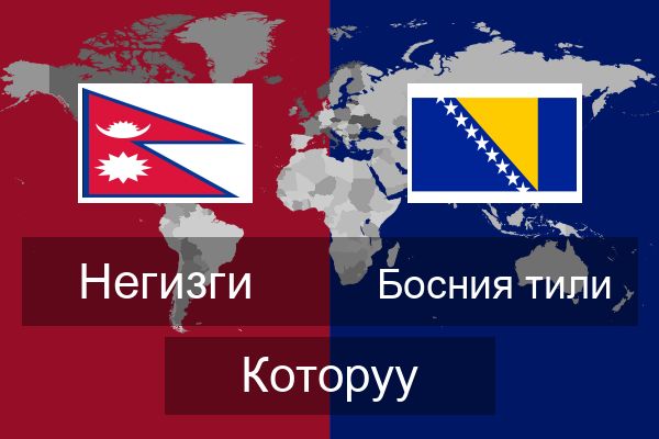  Босния тили Которуу