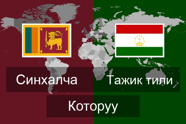  Тажик тили Которуу