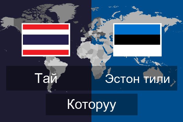  Эстон тили Которуу