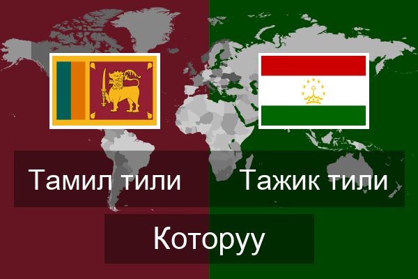  Тажик тили Которуу