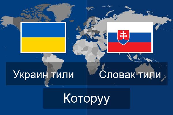  Словак тили Которуу