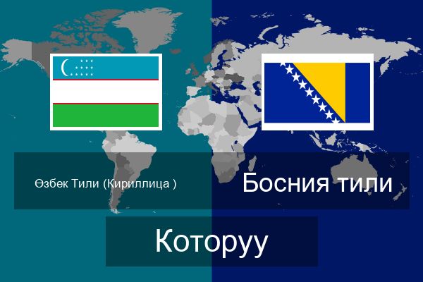  Босния тили Которуу