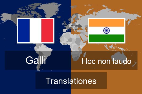  Hoc non laudo Translationes