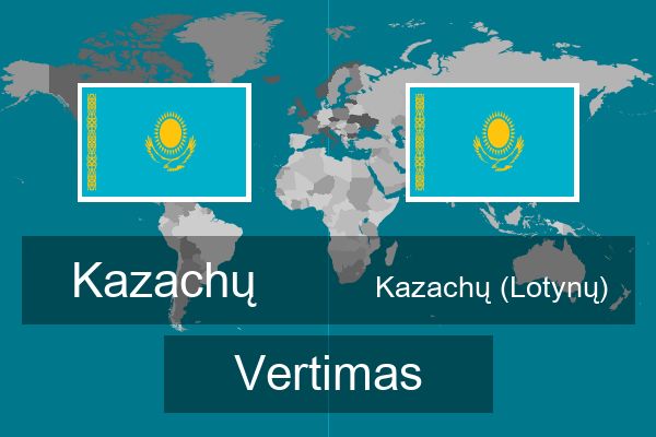 Kazachų (Lotynų) Vertimas
