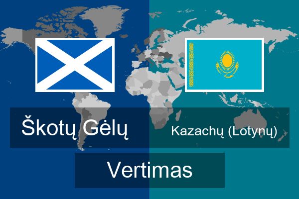  Kazachų (Lotynų) Vertimas