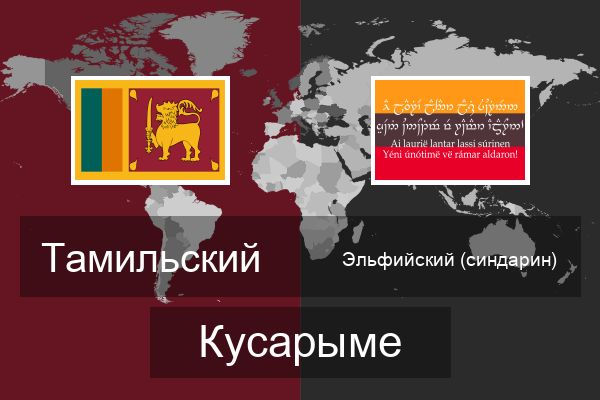  Эльфийский (синдарин) Кусарыме
