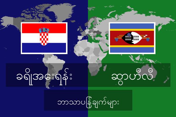  ဆွာဟီလီ ဘာသာပြန်ချက်များ