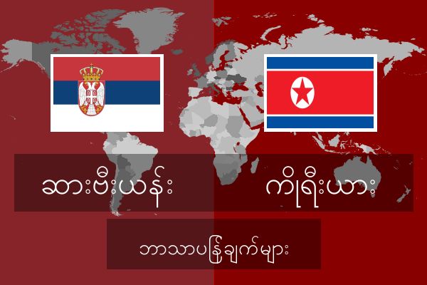  ကိုရီးယား ဘာသာပြန်ချက်များ