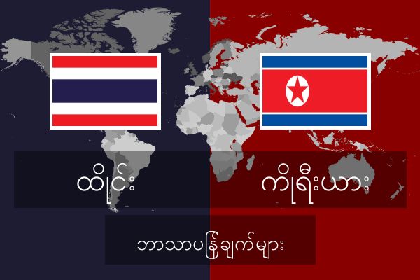  ကိုရီးယား ဘာသာပြန်ချက်များ