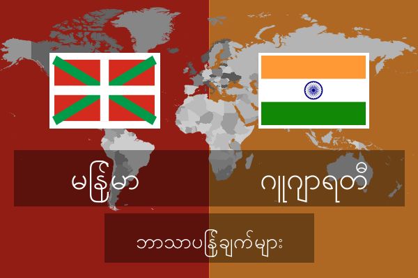  ဂူဂျာရတီ ဘာသာပြန်ချက်များ