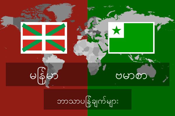 ဗမာစာ ဘာသာပြန်ချက်များ