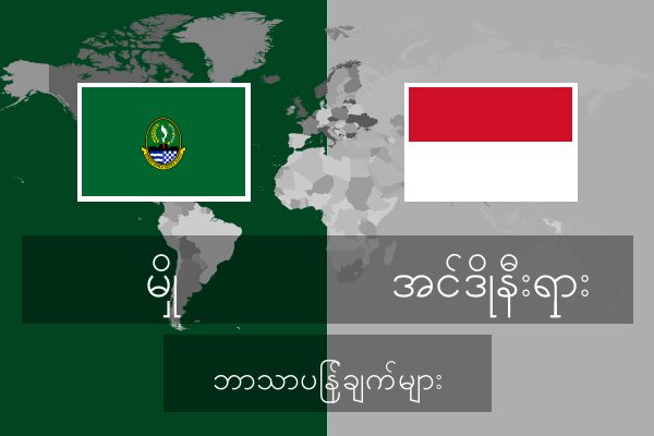  အင်ဒိုနီးရှား ဘာသာပြန်ချက်များ