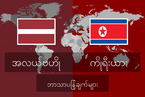  ကိုရီးယား ဘာသာပြန်ချက်များ