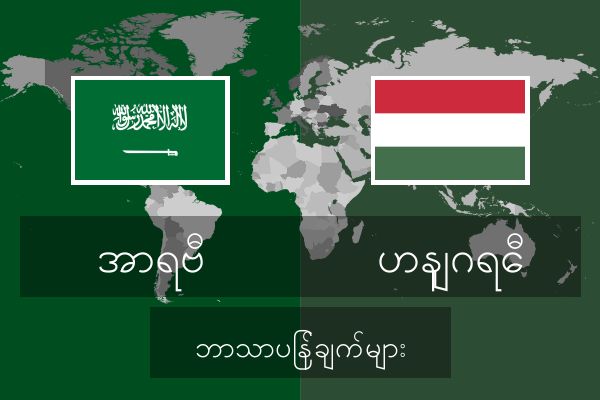  ဟနျဂရေီ ဘာသာပြန်ချက်များ